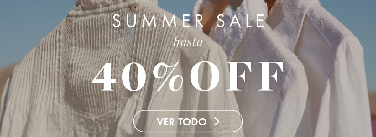 Summer sale hasta 40% OFF